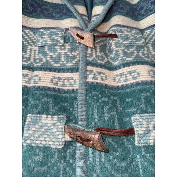 Vintage Eddie Bauer Wool Blend Aztec Southwest Barn Coat Size M - Picture 7 of 12